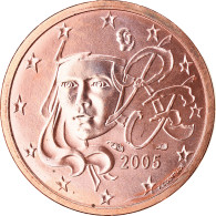 France, 2 Euro Cent, 2005, BU, FDC, Copper Plated Steel, KM:1283 - France