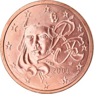 France, 2 Euro Cent, 2004, BU, FDC, Copper Plated Steel, KM:1283 - France