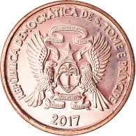 Monnaie, SAINT THOMAS & PRINCE ISLAND, 10 Centimos, 2017, SPL, Copper Plated - Sao Tome And Principe