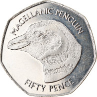 Monnaie, Falkland Islands, 50 Pence, 2018, Pingouins - Manchot De Magellan, FDC - Falkland Islands