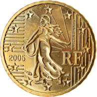 France, 10 Euro Cent, 2005, BU, FDC, Laiton, Gadoury:4a, KM:1285 - France