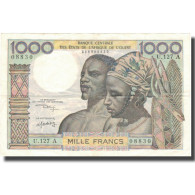 Billet, West African States, 1000 Francs, 1959, 1959, KM:103Ai, TTB+ - Autres - Afrique