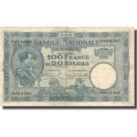Billet, Belgique, 100 Francs-20 Belgas, 1929, 1929-04-15, KM:102, TTB - 100 Frank & 100 Frank-20 Belgas