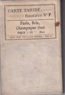 Carte Taride N°7 Paris Brie Champagne Sud - Maps/Atlas