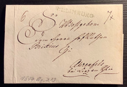 R.1.LIMBURG "A.D. LAHN"(Nassau-Weilburg / Thurn Und Taxis) Vorphila Brief > Ahrenfels Bei Linz Am Rhein - Prephilately