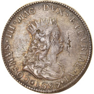 Monnaie, États Italiens, LIVORNO, Tollero, 1697, Florence, TB+, Argent, KM:16.4 - Toskana