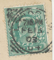 GB „LONDON-W. / 64“  Squared Circle Postmark (Cohen Typ 3rd II E-64 CT) LATEST - Storia Postale