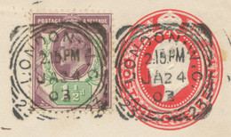 GB „LONDON-W.C. / 23“  Squared Circle Postmark (Cohen Type 1st II D-23 CT) VFU - Cartas & Documentos