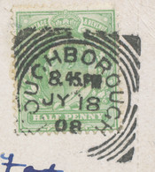 GB „LOUGHBOROUGH“ Squared Circle Postmark (Cohen Type 2nd I CT) LATEST USE - Storia Postale