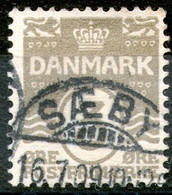 Denmark,1905. Numeral. 3 Øre Cancel:Saerby, 16.01.1909,used,as Scan - Sonstige & Ohne Zuordnung