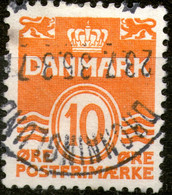 Denmark,1905. Numeral. 10 Øre Cancel:Dronninglund,27.07.1935,used,as Scan - Autres & Non Classés