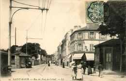 St Maur * La Rue Du Pont De Créteil * Café " Au Départ Des Tramways " - Saint Maur Des Fosses