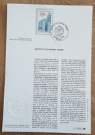 FDC Sur Document - YT N°2645 - INSTITUT DU MONDE ARABE - 1990 - 1990-1999