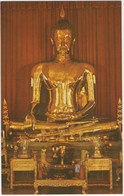 Bangkok, Thailand: A Big Golden Buddha At Wat Trai-Mit. - Thaïlande