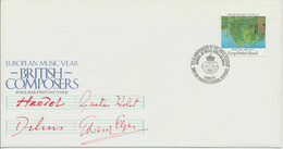 GB 1985 British Composers (Europa) 17 P FDC British Forces 2128 Postal Service - 1981-1990 Decimal Issues
