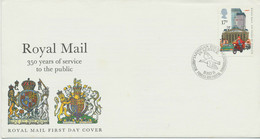 GB 1985 Royal Mail 350 Years 17 P FDC BRITISH FORCES 3254 POSTAL SERVICES - 1981-1990 Decimale Uitgaven