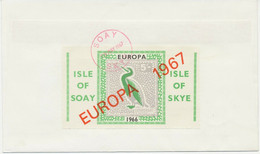 GB LOCALS ISLE OF SKYE (SOAY) SCOTLAND 1967 PROVISONAL EUROPA 5 Sh. MS Rare FDC - Lokale Uitgaven