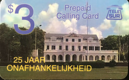 SURINAM  -  Prepaid  - 25 Jaar Onafhankelijkheid  -  $ 3 - Surinam