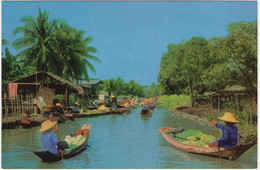 Damnernsaduak Floating Market, Rajburi, Thailand - Thaïlande