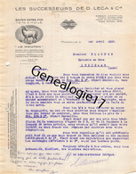 13 3492 MARSEILLE 1937 Les Successeurs De D. LECA Et Cie Savon Extra Pur LE MOUTON Savonnerie Chemin Ste Marthe - 1900 – 1949