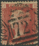 GB 1879 QV 1D Pl. 220 (DJ), Superb Used With Numeral "723" ERROR/VARIETY - Gebruikt