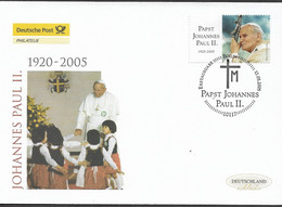 2005 Germany Deutschland  Mi. 2460 FDC  Tod Von Papst Johannes Paul - FDC: Enveloppes