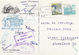 Yugoslavia Mountaineering Alpinism Postmarks , Triglav Bogatin Savica Lanževica 1989 - Escalade