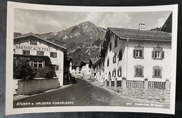 Stuben A. Arlberg Gasthaus Alte Post/ Dorfstrasse / Fotokarte - Klösterle