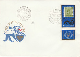 LA HONGRIE PRESENTE A EXPO STOCKHOLMIA 74 - Storia Postale