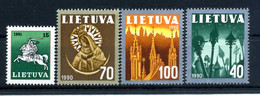 1991 LITUANIA SET MNH ** 405/408 - Lituanie