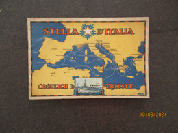 1926 ITALY STELLA D`ITALIA COSULICH L TRIESTE , SHIP SEA TOURISM BROCHURE , M - Toerisme, Reizen