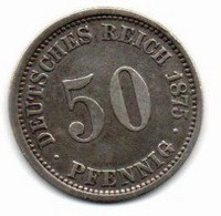 1875 - Germania 50 Pfennig A       ---- - 50 Pfennig