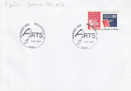 PHILEXFRANCE 99 - JOURNEE DES ARTS - Commemorative Postmarks