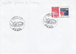 PHILEXFRANCE 99 - JOURNEE DE L'EUROPE - Commemorative Postmarks