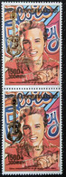 Madagascar, 1993,Mi 1561,Overprint In Gold/silver,15th Ann. Of His Death 1977-192 In English/french,  2 Strips Of 2, MNH - Elvis Presley