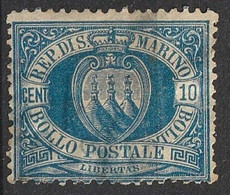 Saint Marin 1877 N° 2 O Libertas (H4) - Usati