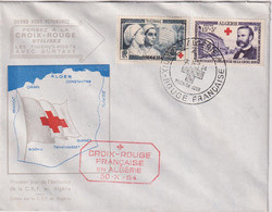 FDC-1er. Jour ALGERIE CROIX ROUGE TP N° 316/317 DU 30/10/1954 - FDC