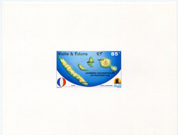 WALLIS-ET-FUTUNA EPREUVE DE LUXE DU PA 181 ** JOURNEES GEOGRAPHIQUES - Imperforates, Proofs & Errors