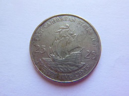 Etats Des Caraïbes Orientales - East Caribbean States - 25 Cents 2007 Elizabeth II - Pièce Monnaie Coin - Caraibi Orientali (Stati Dei)