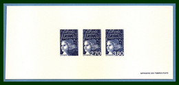Gravure N° 3083 3091 3093 Marianne Luquet 1997 Proof France - 1997-04 Marianne Van De 14de Juli