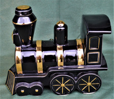 Rare Bouteille Liqueur De Collection Locomotive En Céramique - Spirits