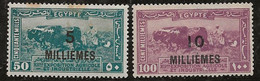 Egypte 1926 N° Y&T :  105 Et 106 * - Neufs