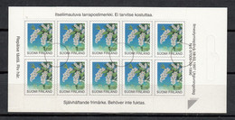 FINLANDIA 1997 -  FLOR - FLEUR  - FLOWER - YVERT Nº 1345** EN CARNET DE 10 SELLOS - SPECIMEN - Unused Stamps