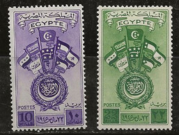 Egypte 1945 N° Y&T :  235 Et 236 * - Neufs