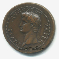 CAVINO GRANDE BRONZO AUGUSTO CIVES SESTERZIO MEDAGLIA PADOVANINO - Monarquía/ Nobleza