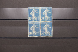 FRANCE - N° Yvert 192 - Type Semeuse 30c En Bloc De 4 Avec Pli Accordéon - Neufs **  - L 91295 - Unused Stamps