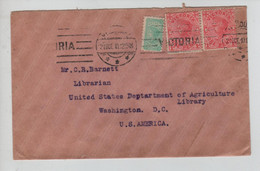REF3580/ TP Victoria C.Melbourne 1910 Horticultural Pub.Press > USA Arrival Cancellation - Cartas & Documentos