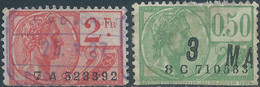 Belgio - Belgium - Belgique, 1927  BRUXELLES , ALBERT Revenue Fiscaux Steuermarken Fiscal Tax 2 Fr. & 0,50c , Used - Andere & Zonder Classificatie