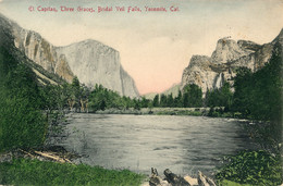 El Capitan, Three Graces, Bridal Veil Falls - Yosemite