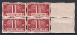 1936 - YVERT N° 316 BLOC De 4 * MH  - COTE = 72 EUR. - VIMY - Nuovi